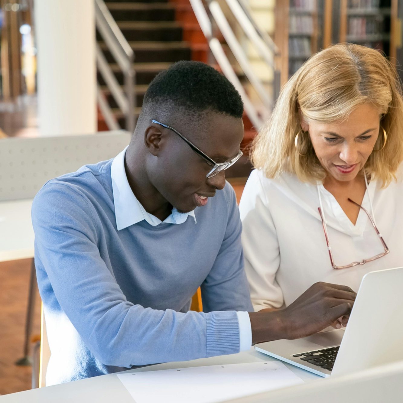student attends one on one personalized training